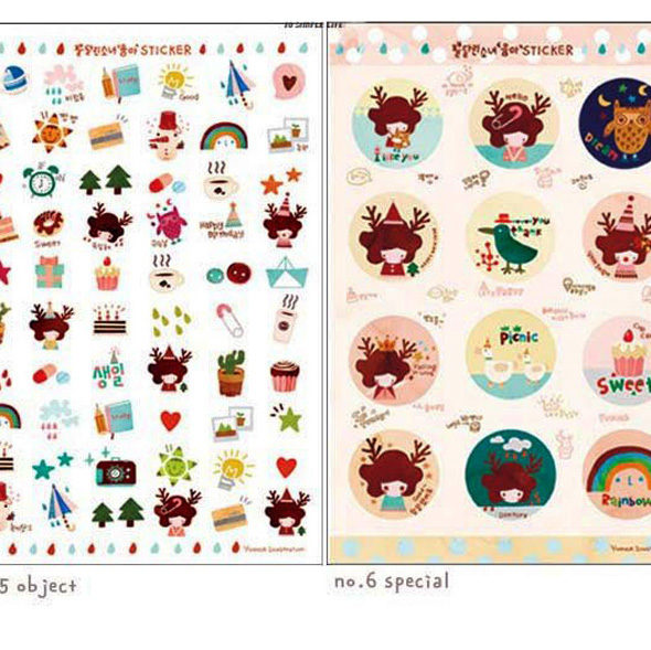 Antler girl Stickers4_827