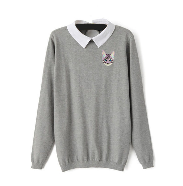 CAT COLLEGE SWEATER HTB1ishEGpXXXXaHXVXXq6xXFXXXU