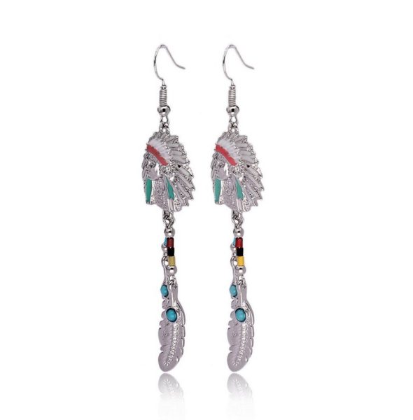 Indian silver indian earrings