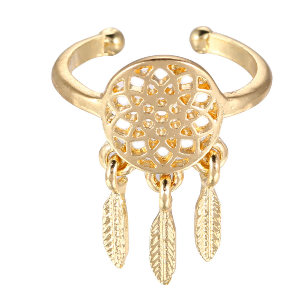 Sound A-Chic Gold Dream Catcher Ring