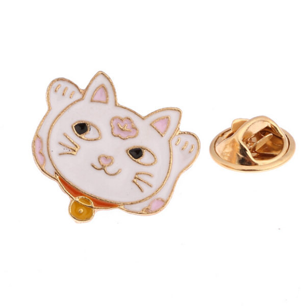 X025-Free-shipping-Dedicate-Planet-Cloud-Fortune-Cat-Brooch-Pins-Fashion-Jewelry-Wholesale