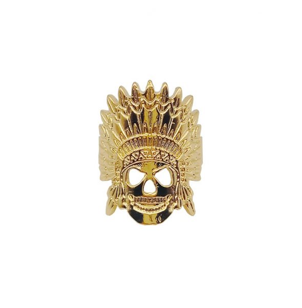 New-Design-Dainty-Indian-Chief-Skull-Ring-Indian-Jewelry-Indien-Chief-Ring copy