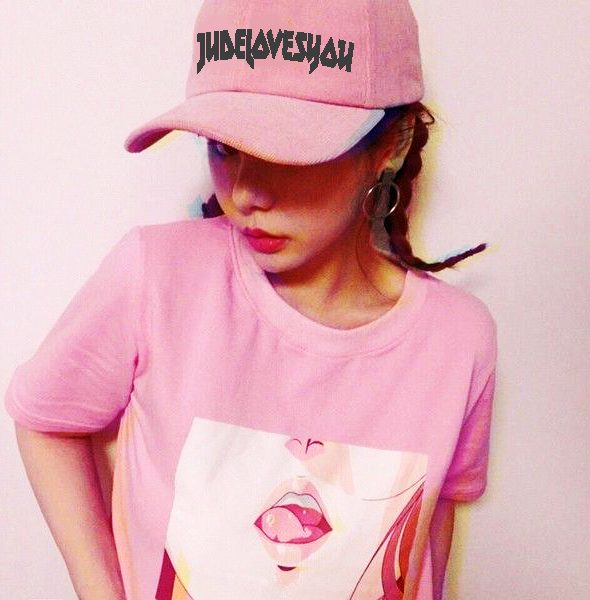 Pink Anime tee