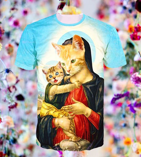 Holy Meow Tee flower