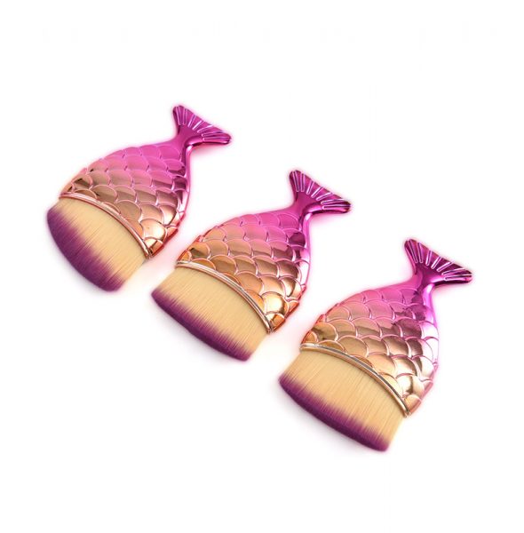 1 Makeup-Brushes-3Pcs-set-Fish-Short-fishtail-makeup-brushes-Foundation-Blending-brush-makeup-faca-exquisite-Mermaid