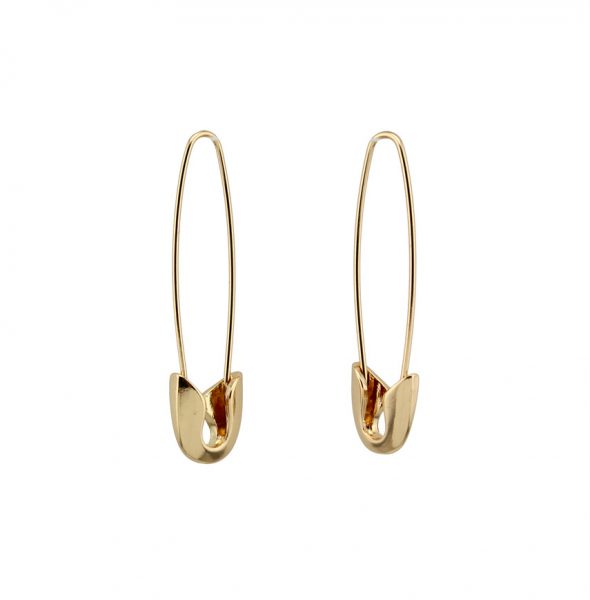 Safety earrings Gold