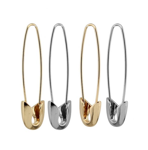 Women-Fashion-Gold-Silver-Black-Tone-Earring-1-9-Pin