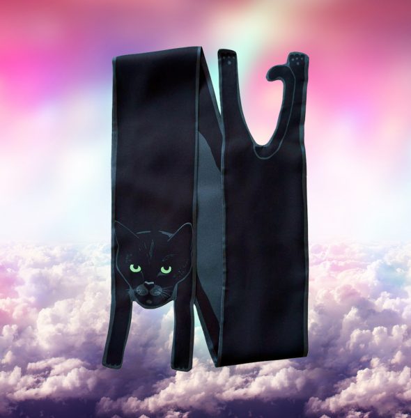 1Black Cat in clouds